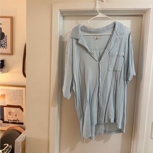 Urban Outfitters Light Blue Casual Shirt